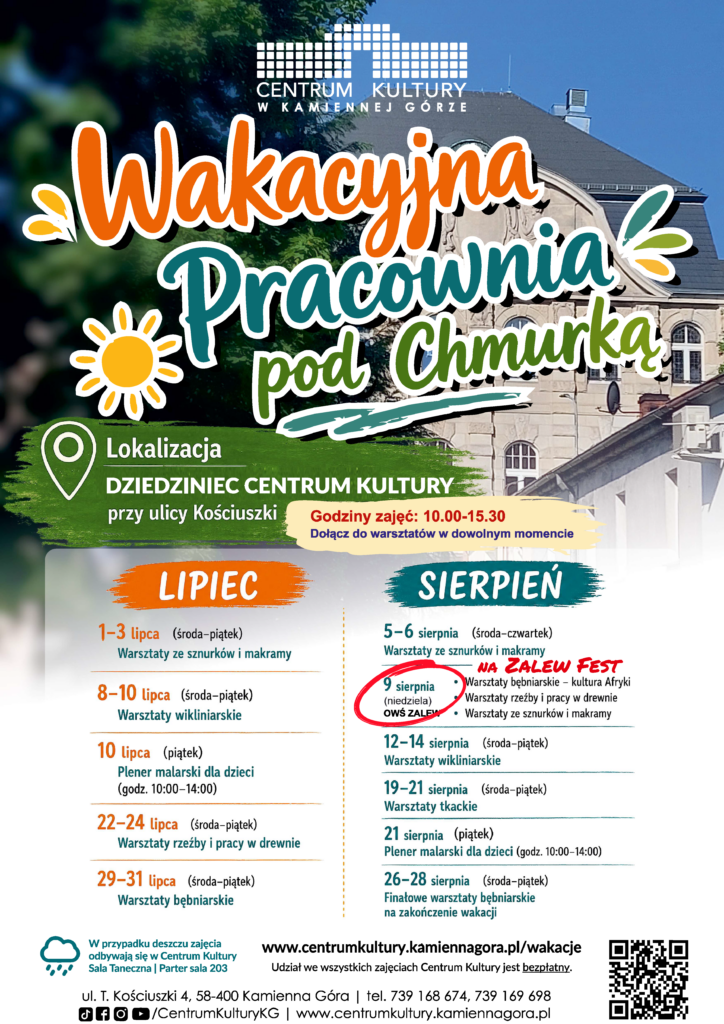 Wakacyjna Pracownia pod Chmurką | Wakacje z Centrum Kultury