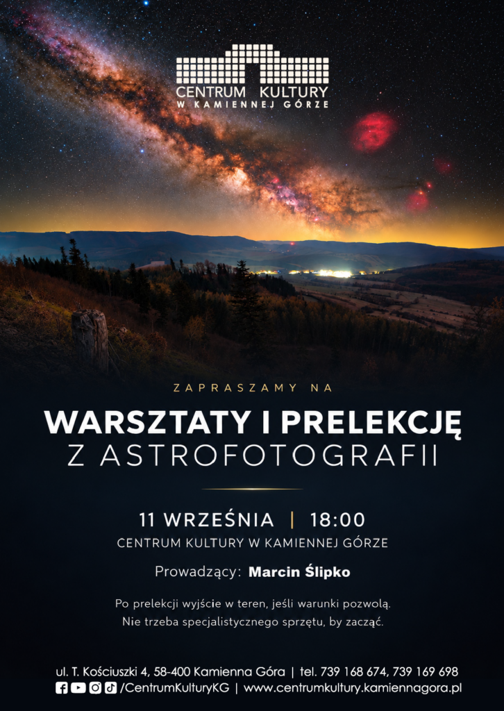 Kamienna Góra blisko gwiazd. Astrofotografia w Centrum Kultury