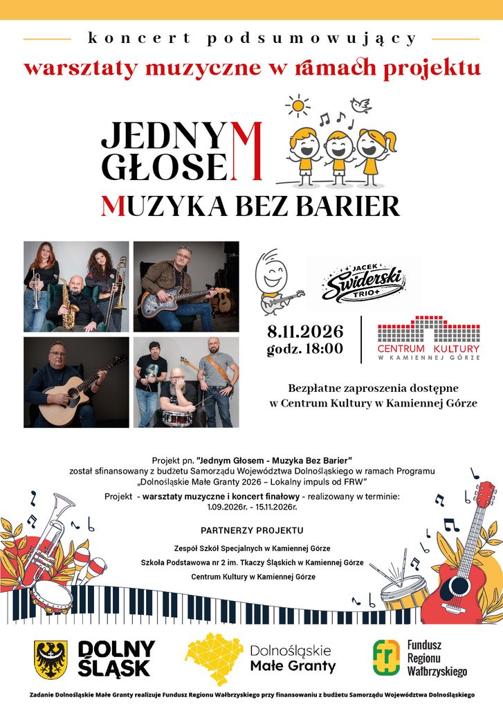Warsztaty muzyczne „Jednym Głosem – Muzyka Bez Barier”